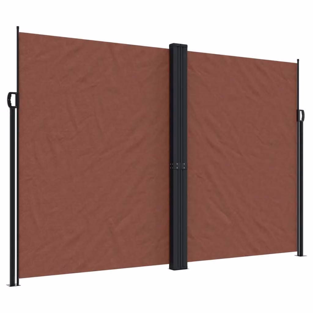 Tenda da Sole Laterale Retrattile Marrone 220x1000 cm
