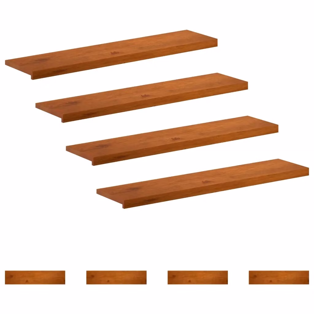 Set di 8 gradini per scale vidaXL in legno effetto rovere marrone, L 120 cm x P 30 cm x H 2 cm – 2
