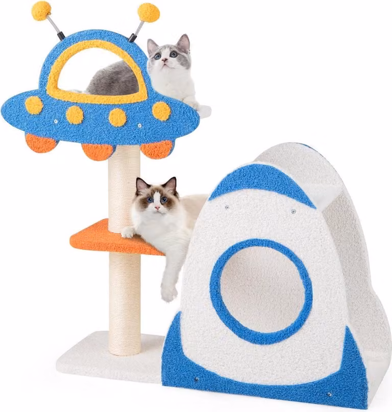 Tiragraffi con piattaforma UFO e tiragraffi in sisal Tiragraffi per gatti Tiragraffi per gatti