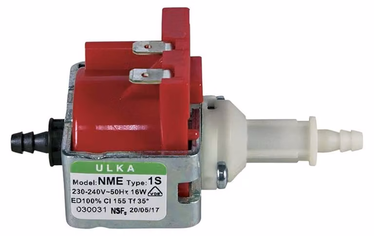 Pompa per acqua da 230V, 16W, a pistoni oscillanti, per macchine da caffè