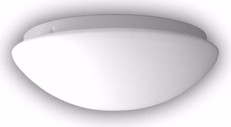 Lampada LED da corridoio illuminazione da soffitto ciotola rotonda Ø 25cm vetro OPAL opaco NUOVO