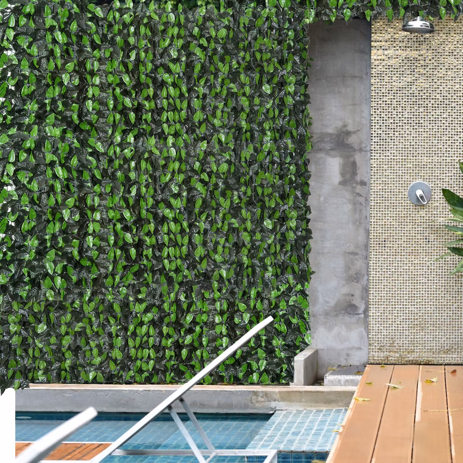 Siepe artificiale sintetica verde Outsunny per recinzione, L: 300 cm – 2