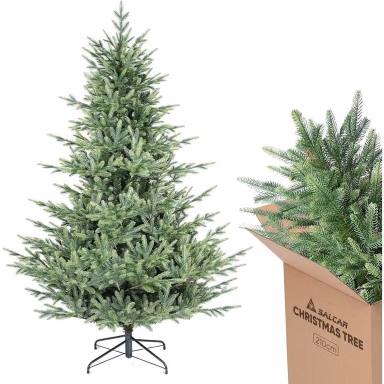 Albero di Natale artificiale - Albero finto - Decorazioni natalizie - Abete - Ramo di Natale - Altezza: 150 cm
