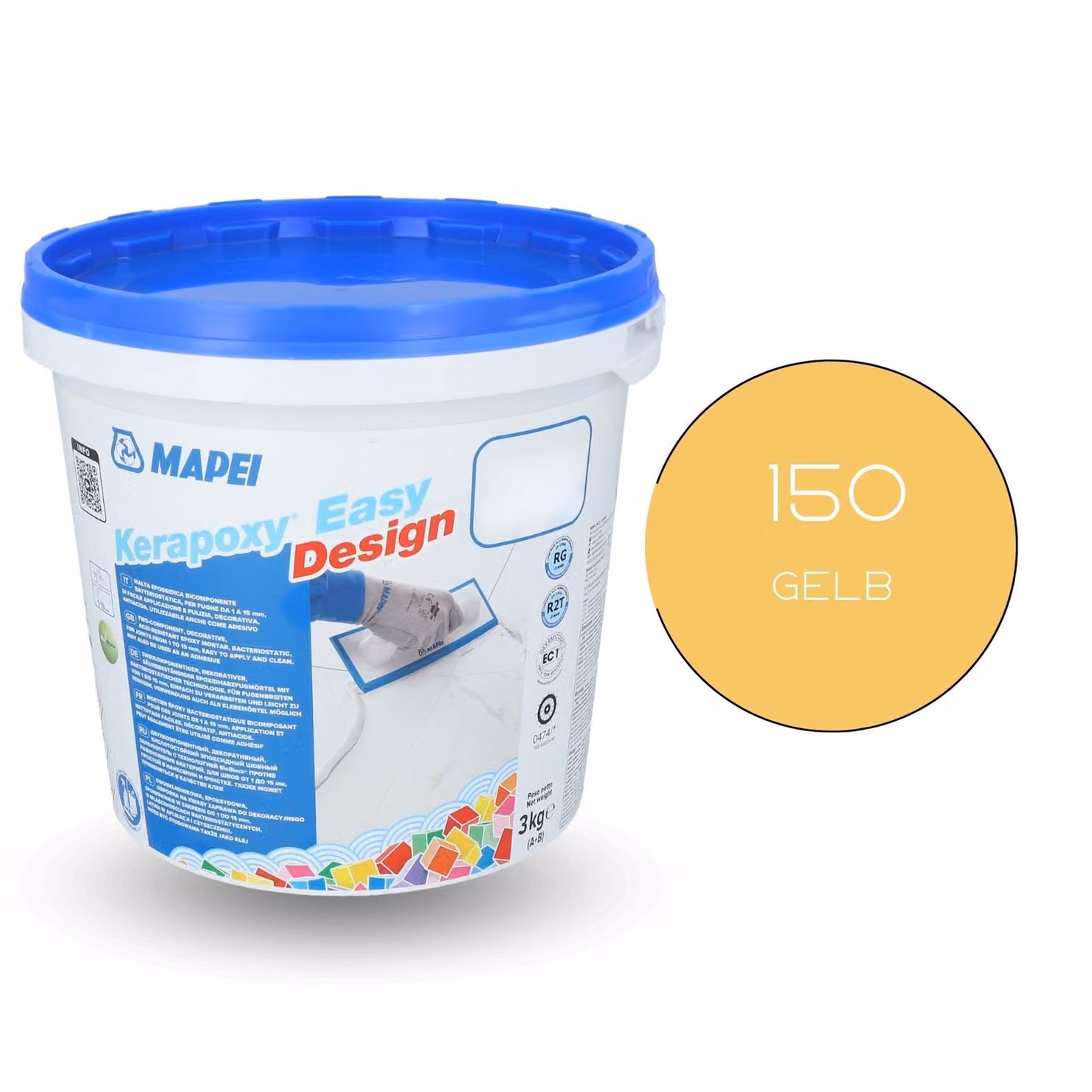 Malta Mapei Kerapoxy Easy Design 150 giallo 3 kg