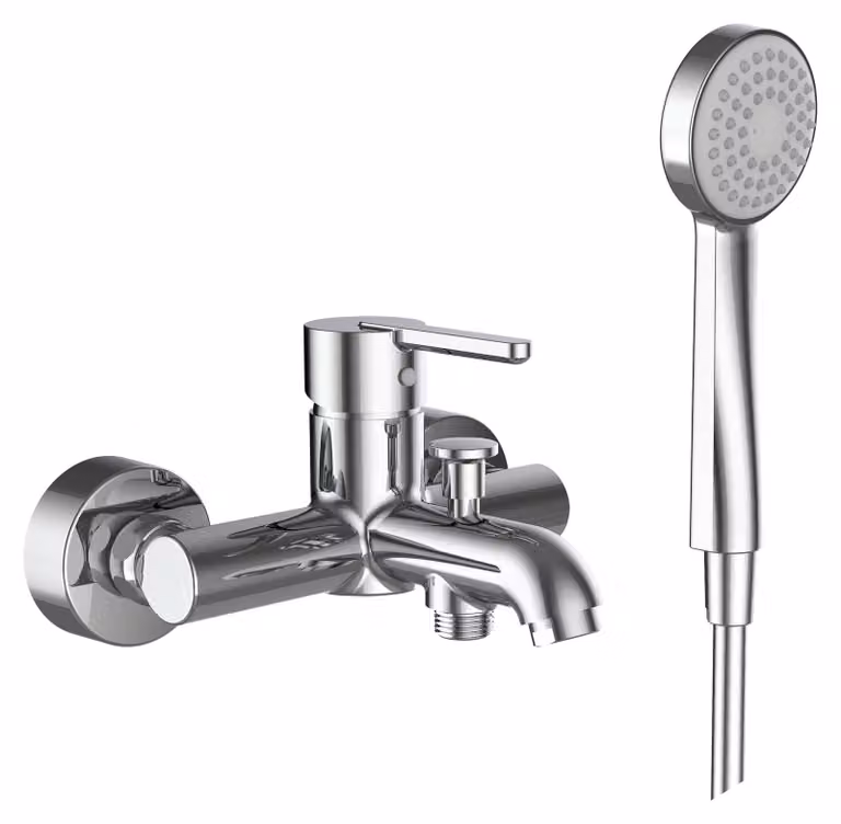 LAUFEN LUA Mitigeur de baignoire, apparent, avec accessoires, chromé, saillie 159mm, H3210810041311, H3210810041311