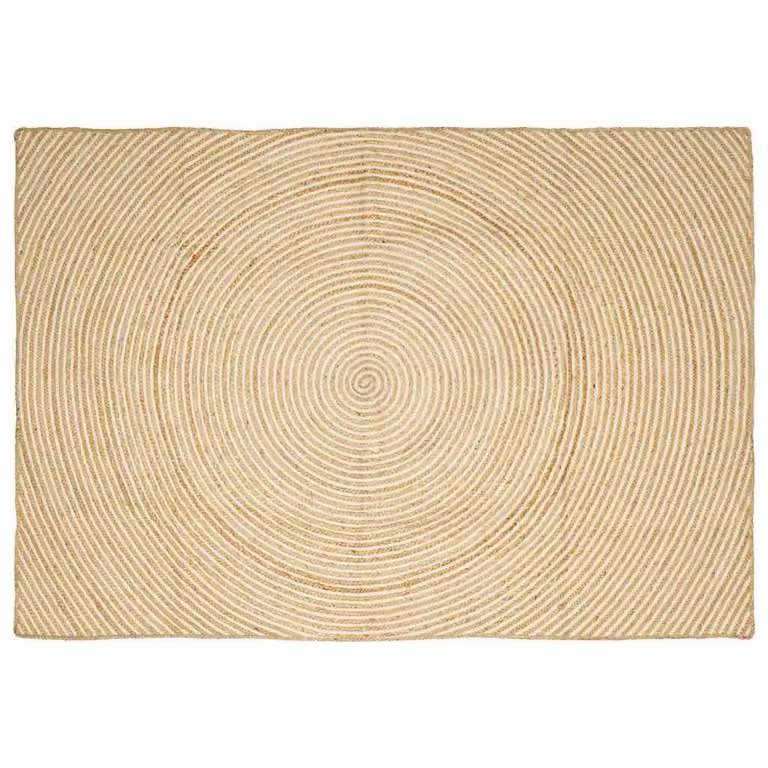 Tappeto da area vidaXL in juta bianco e beige, L 160 cm x P 230 cm