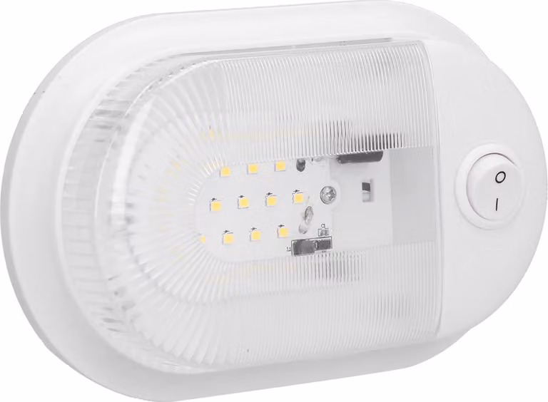 Plafoniera LED per camper, 360 lm, illuminazione di ricambio con interruttore on/off per camper, rimorchi, camper, 10-24 V