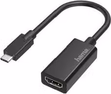 Adattatore Hama da USB C a HDMI, Nero