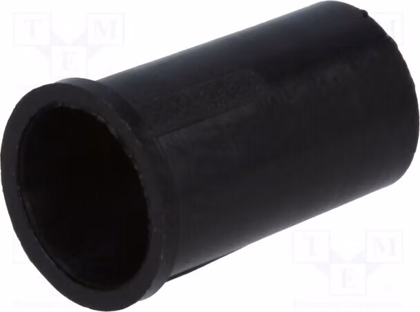 10 connettori per LED da 5 mm, UL94V-2, monoblocco, neri, lunghezza: 11,4 mm, modello FIX-LED5-10