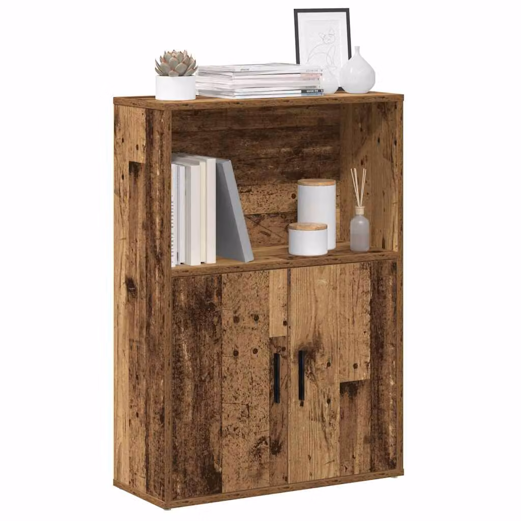 Libreria vidaXL in stile rustico color marrone in MDF, L: 60 cm, P: 24 cm, H: 85 cm
