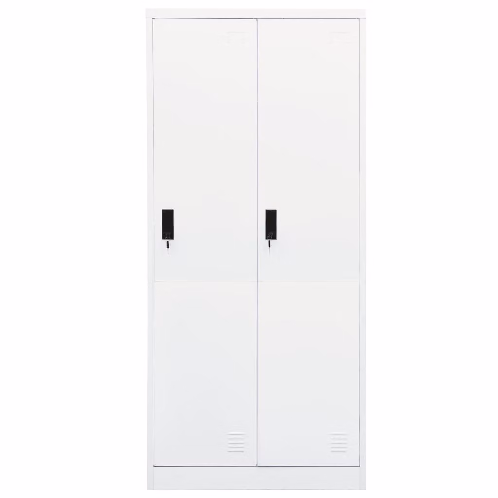 Armadio bianco 80x50x180 cm in acciaio