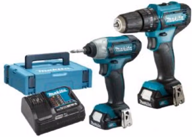 Kit Combo Trapano Avvitatore Makita Cxt CLX228AJ con Batteria da 12.0V