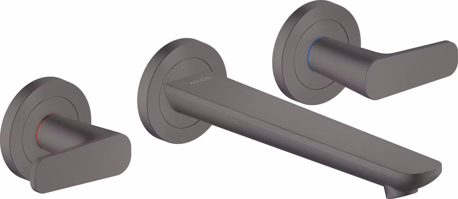 hansgrohe AXOR Citterio C robinetterie de lavabo 3 trous encastrée pour montage mural, bec 195mm, 49070340, 49070340