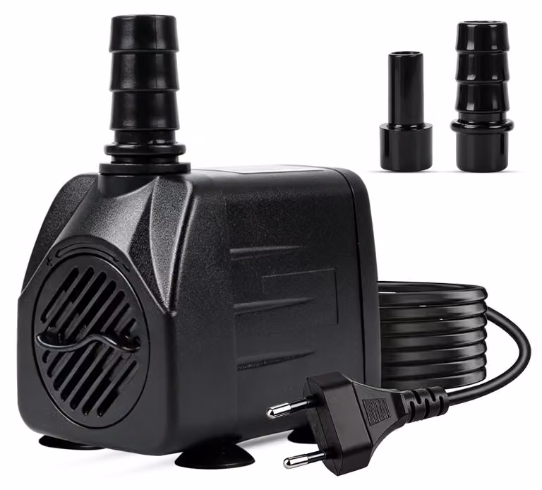 Pompa per fontana - Pompa per laghetto - 10 W - 600 l/h - Cavo 1,5 m