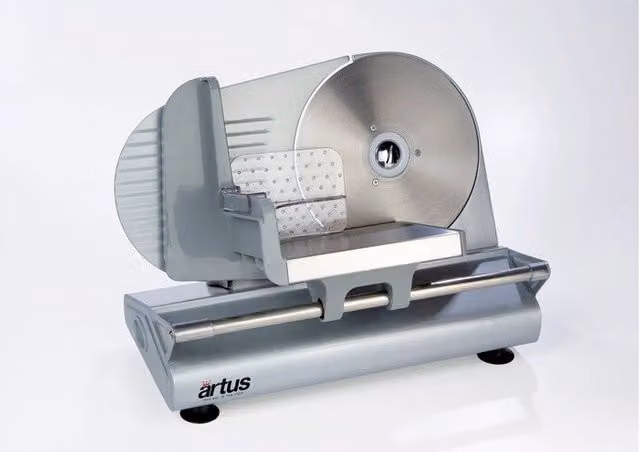 Affettatrice Reber Artus con lama da 220 mm, potenza 150 W, colore argento