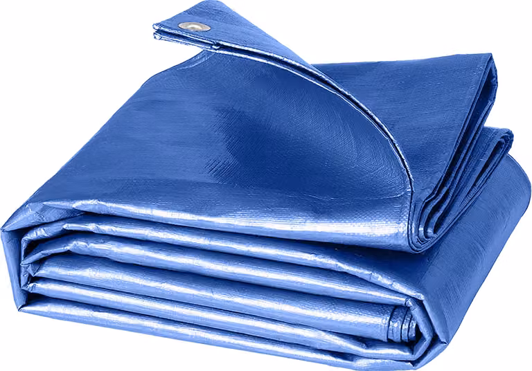 Telone Bradas 3x3m | 50g/m² | Impermeabile | Occhielli in alluminio | Blu