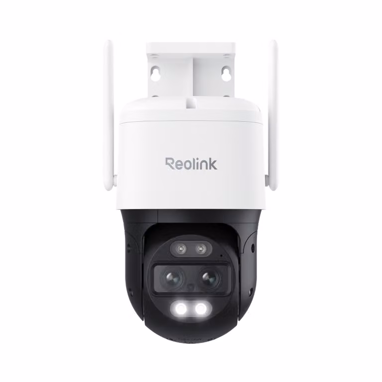 Reolink Trackmix WiFi, telecamera di sorveglianza per esterni 4K 8MP PTZ con doppio obiettivo, WiFi 2,4/5GHz, tracciamento automatico, rilevamento di persone/veicoli/animali domestici