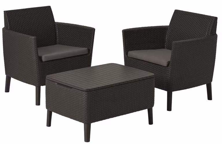Set da balcone Salemo grigio grafite