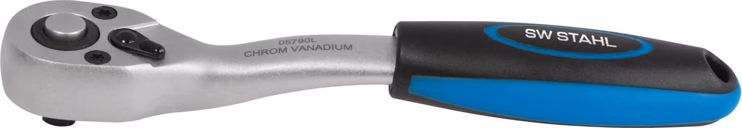 SW-STAHL cricchetto reversibile "ERGO" 1/4", a denti fini, lunghezza: 145 mm,