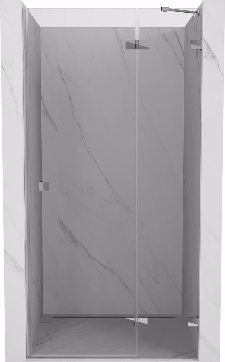 Mexen Lunar porta doccia a battente destra 120 cm, trasparente, cromo - 834-120-000-01-00-P