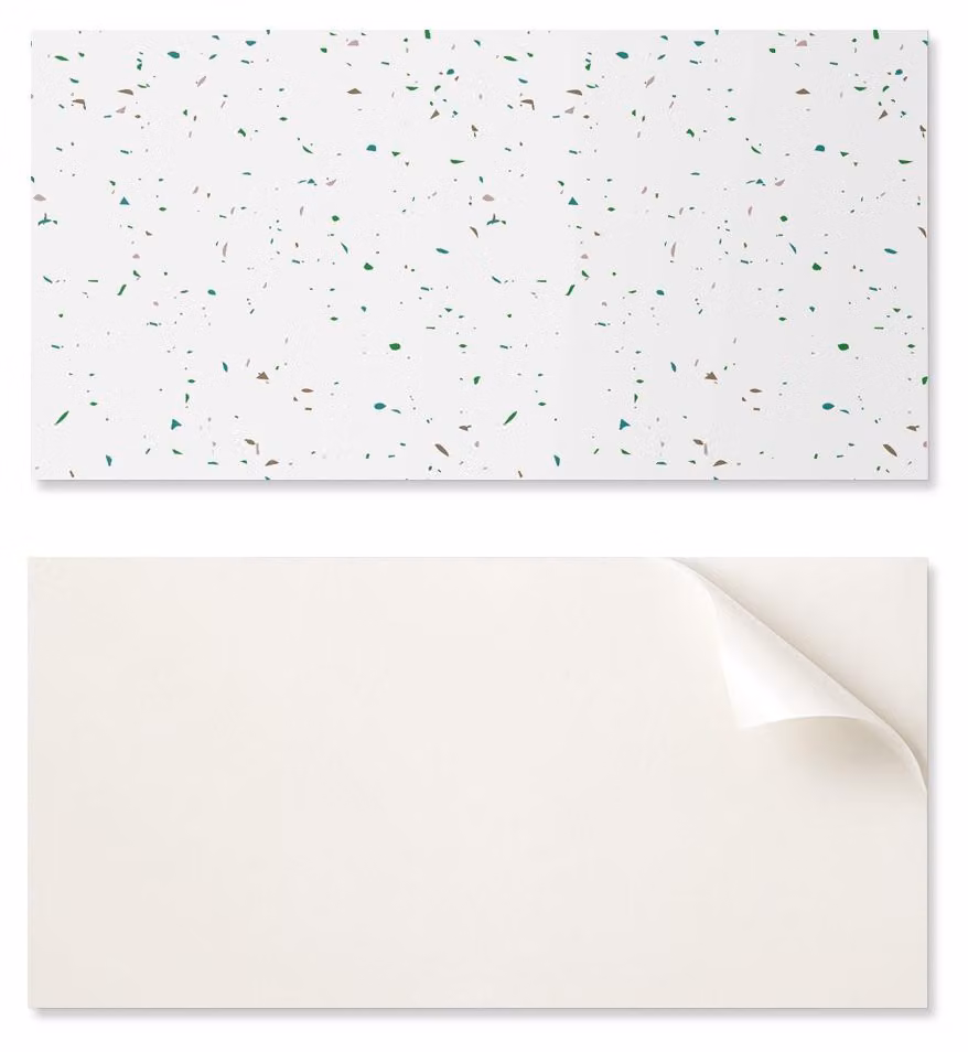 Piastrella in vinile autoadesiva per corridoio, dimensioni 100x50 cm, motivo astratto con pois