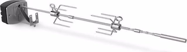 Weber Girarrosto Elettrico in Acciaio Inox per Barbecue Spirit e Searwood, Nero e Argento