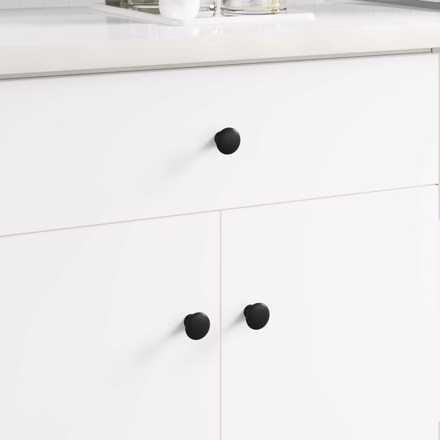 Pomello vidaXL in alluminio nero opaco Ø30 mm
