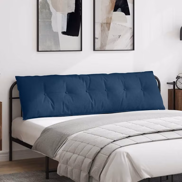 Cuscino per schiena ergonomico vidaXL blu in poliestere L 180 x P 19 x H 50 cm