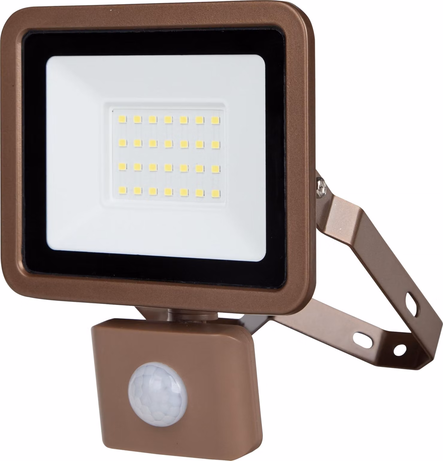 REV Proiettore LED Eco+, con sensore di movimento, 20W, 6500K, 1700lm, IP44, bronzo