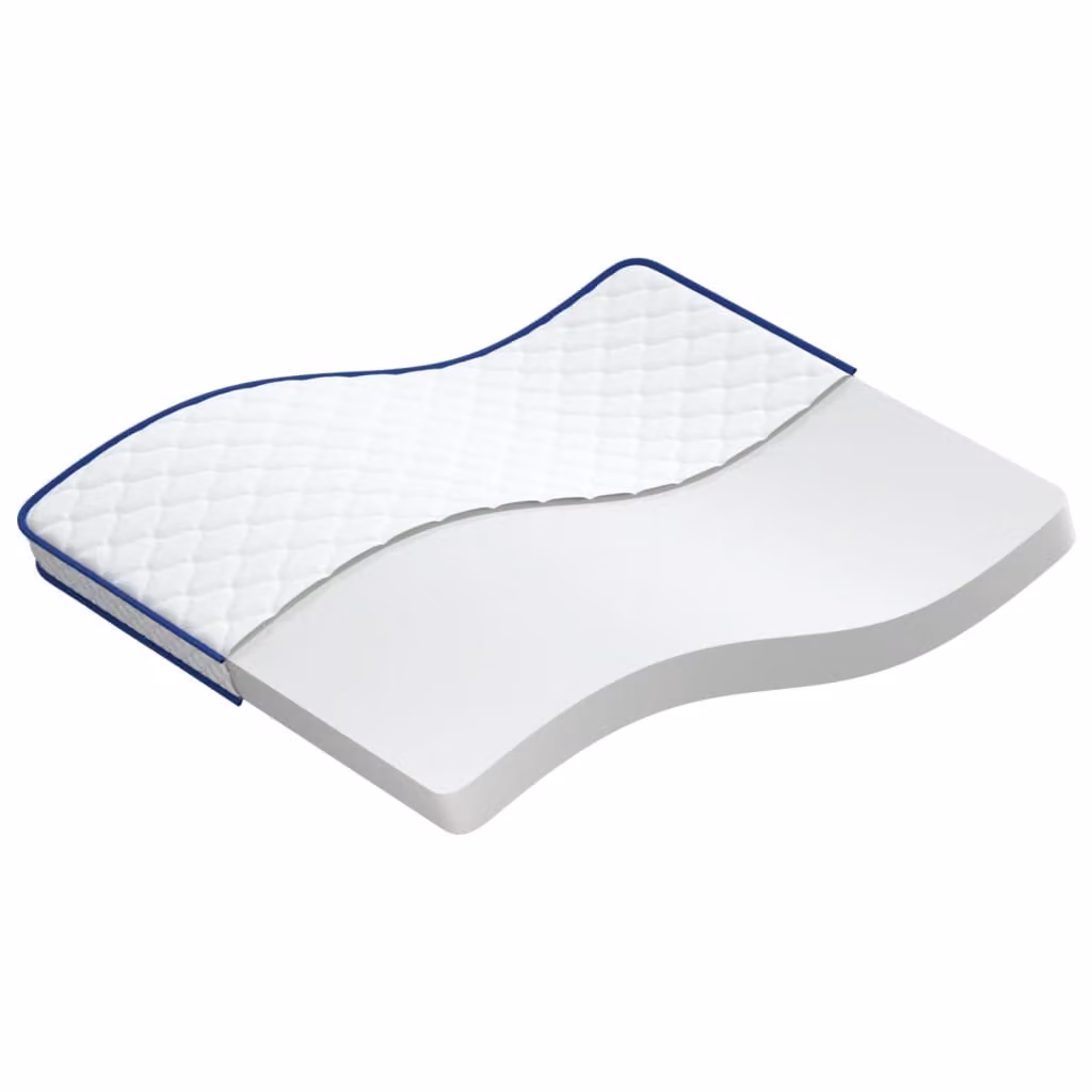 Materasso Viscoelastico Bianco 140x190x17 cm Morbido