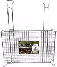 Graticola a rete Ompagrill con piedi in acciaio inox color argento L: 60 cm, P: 40 cm