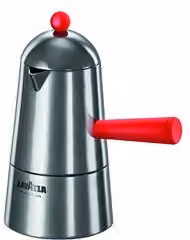 Caffettiera per 6 tazze Ilsa Carmencita Pop Induction in alluminio, Cromo satinato e Rosso 0099R060ACC