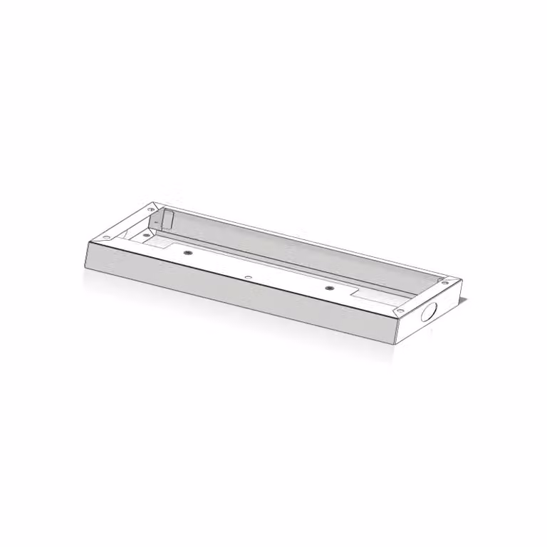 Base di supporto ABN per scatole da parete S / SP, altezza 80 mm, larghezza 550 mm U208