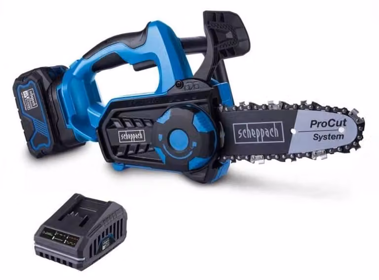 Scheppach BC-TCS200-X Cordless Chainsaw - SET L - 20cm - 4Ah Battery + 1 x 2.4A Charger