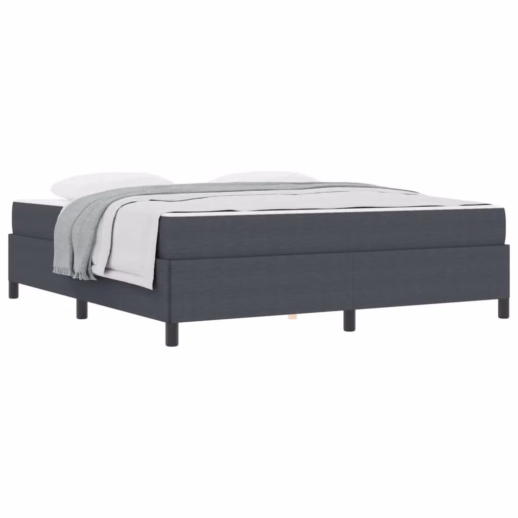Struttura letto moderna vidaXL in tessuto grigio e bianco L 180 x P 200 x H 203 cm – 2