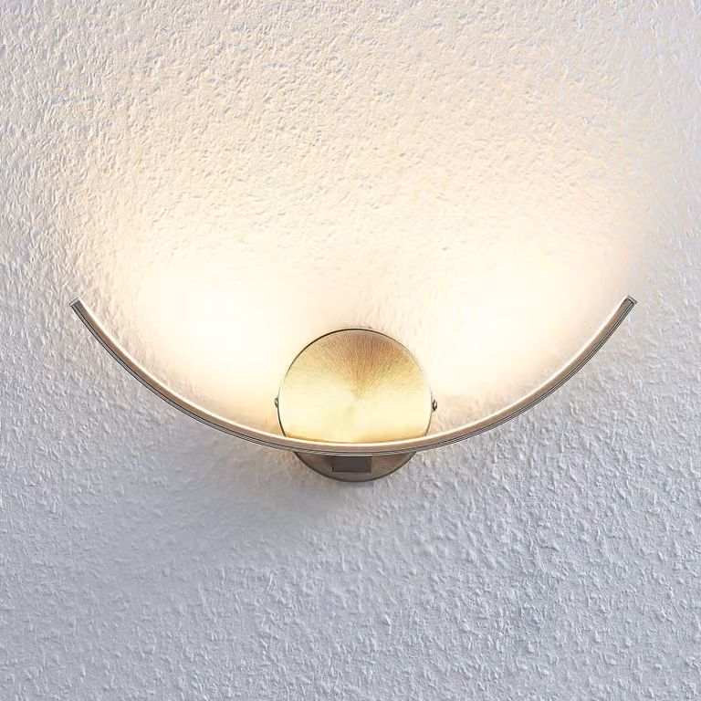 Applique da parete Iven Lindby, Alluminio / Grigio / Zincato, Soggiorno / Sala da pranzo, Metallo, Moderno, Applique