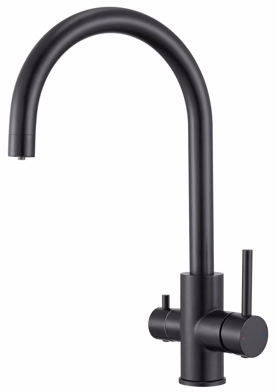 Rubinetto da cucina, acciaio inossidabile 304, girevole a 360°, colore nero