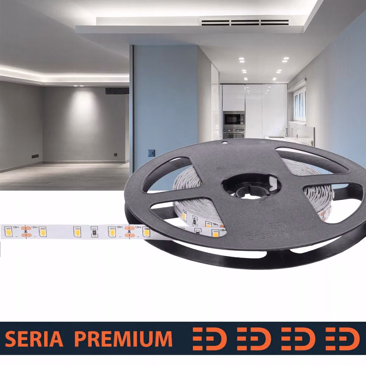 Striscia LED Prescot, luce bianca fredda, 12V, 5 metri