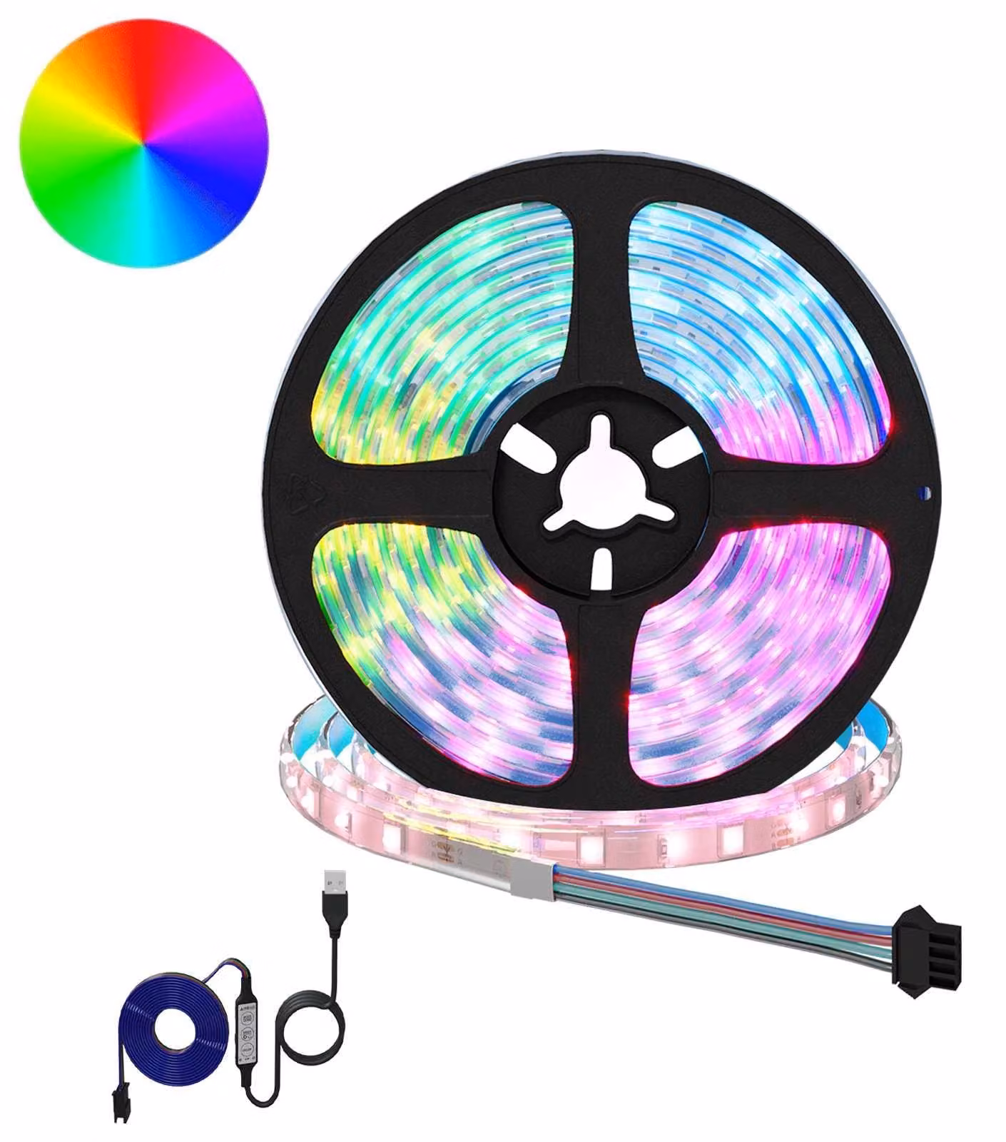 Striscia LED 2 pcs Nero e trasparente 4000 mm Rame e plastica