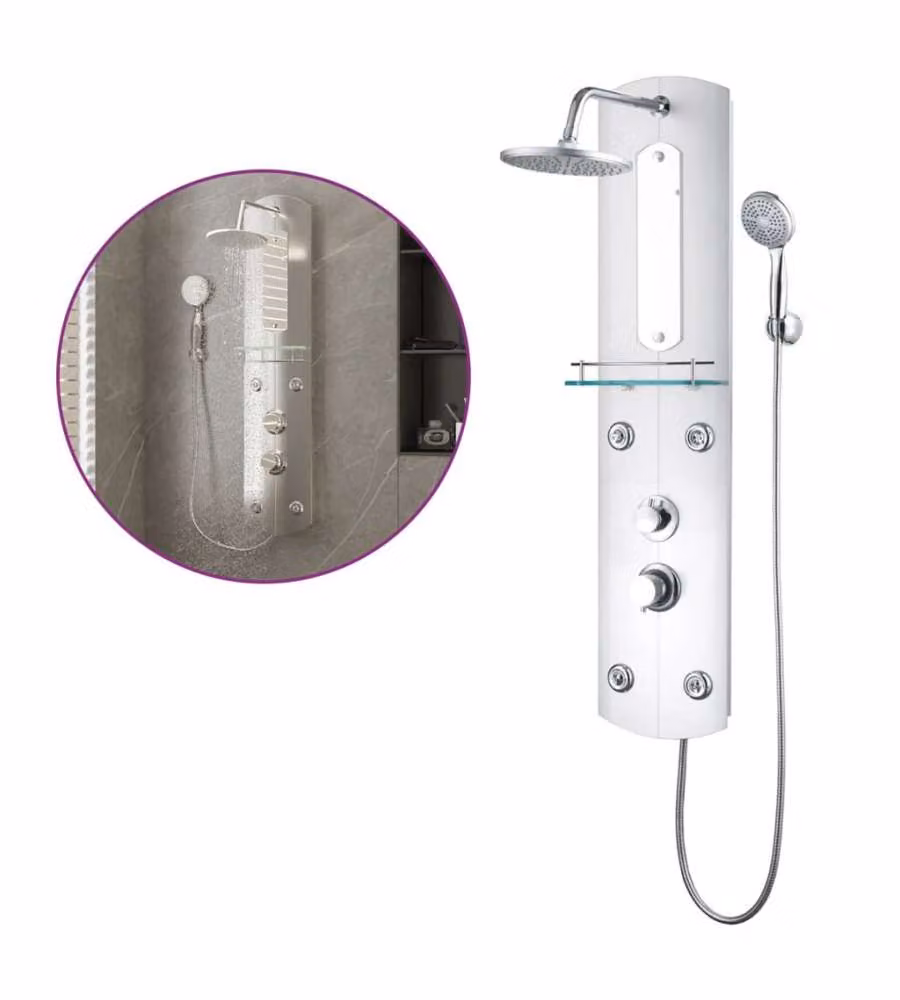 Pannello Doccia vidaXL Argento L 25 cm x P 43 cm x H 110 cm – 2