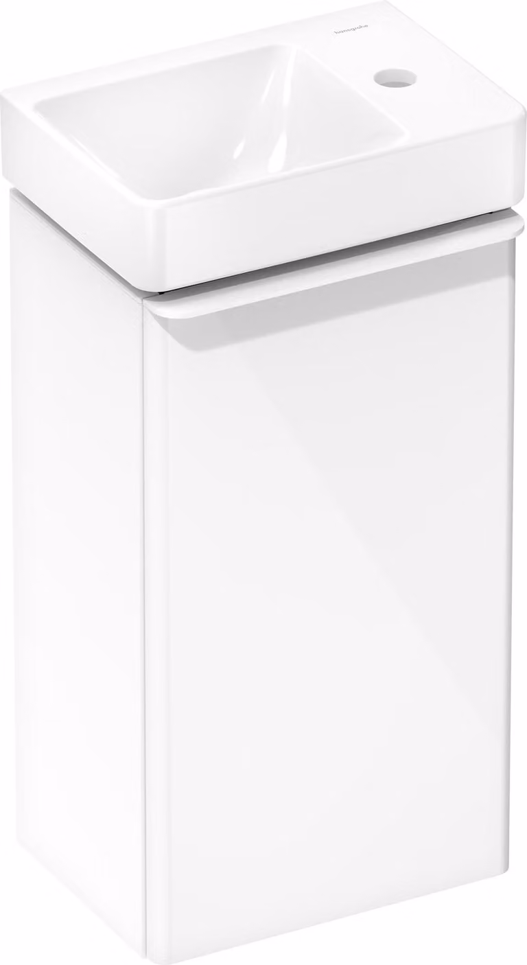hansgrohe Xelu Q lave-mains, 1 trou pour robinet, sans trop-plein, 360x250x80mm, blanc, 61084450, 61084450
