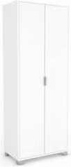 Armadio a 2 ante battenti Sarmog QUADRANTE Bianco neve opaco L: 70 cm