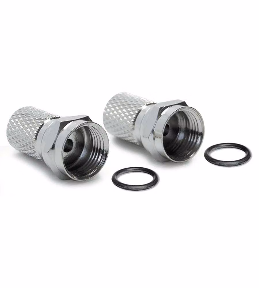 Spine F per Cavo da 5mm con O-Ring Grigio - Confezione da 2 Pezzi