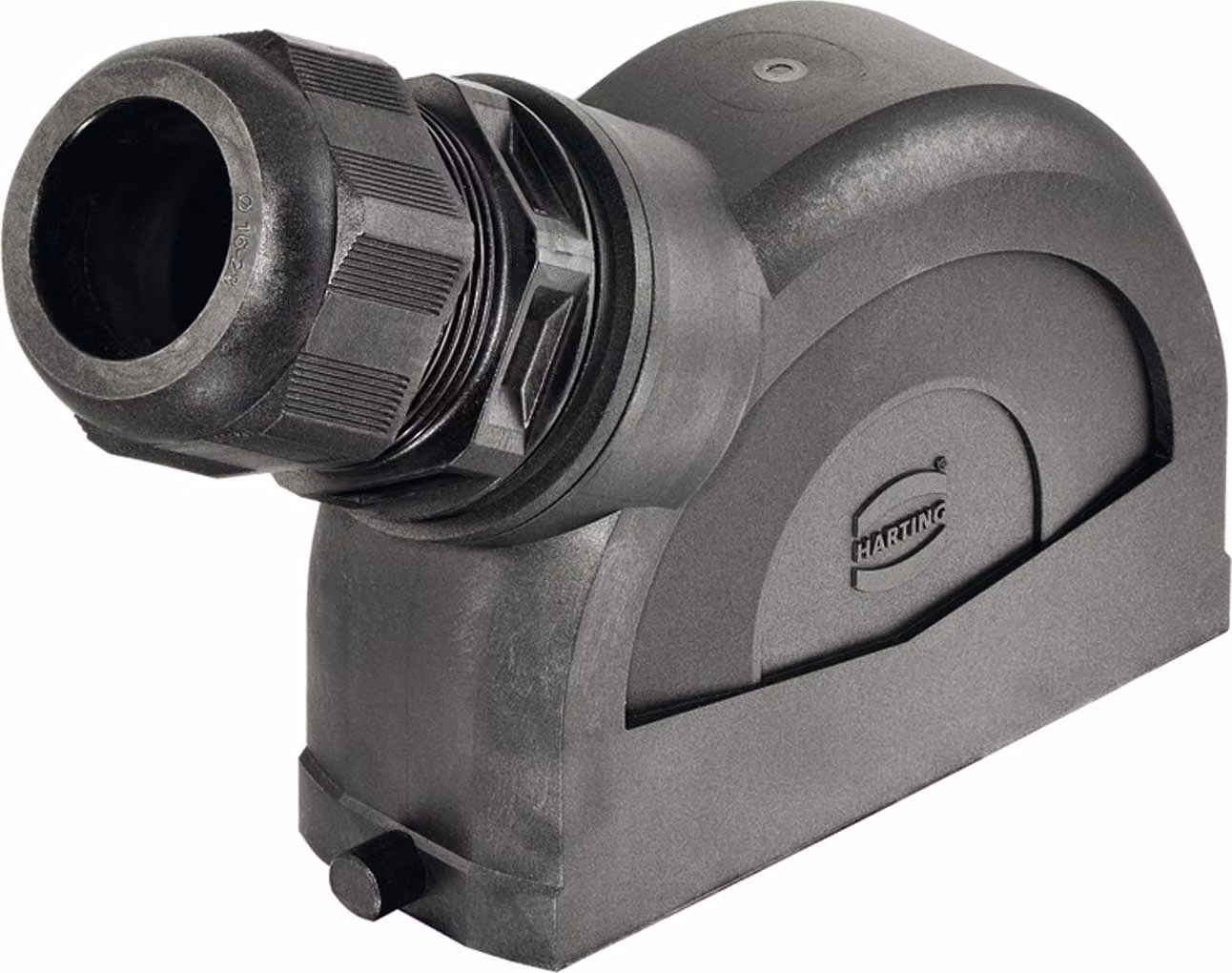 HARTING Han ECO 24B Custodia con pressacavo, 1xM40 uscita cavo laterale, per 1 staffa (nella parte inferiore) - 1