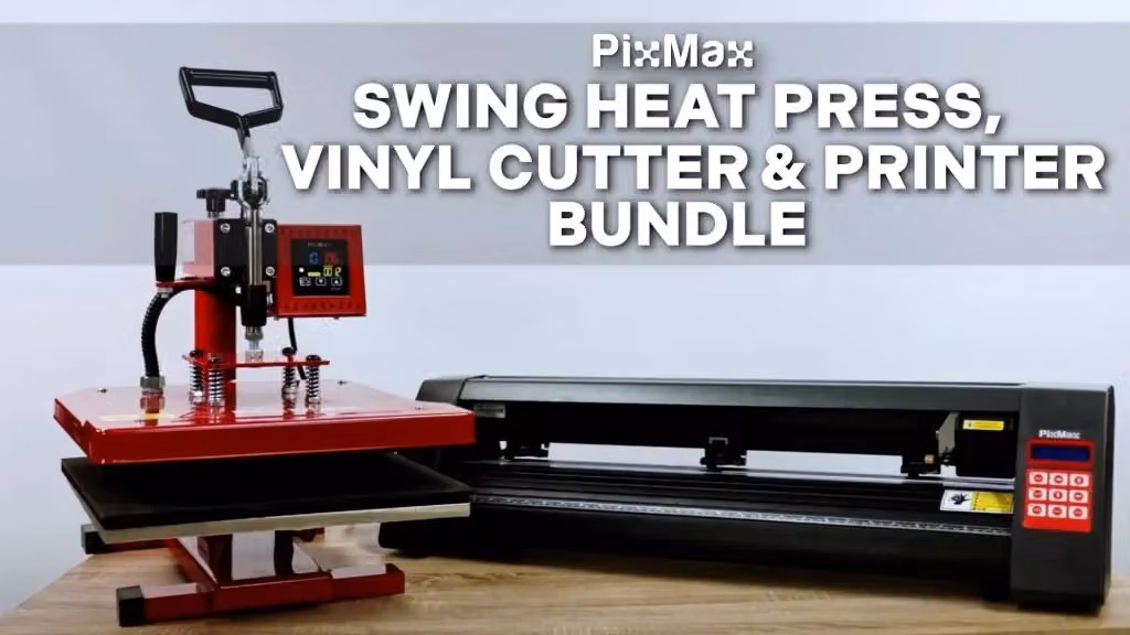 Stampante PixMax per stampa e plotter da taglio per vinile, colore rosso – 2