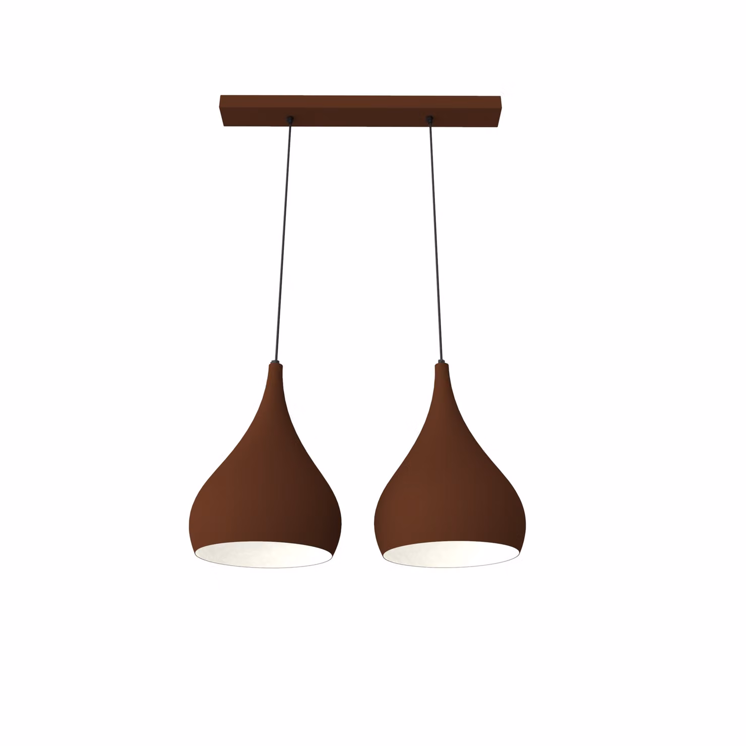 Lampada A Sospensione Calice Linear X2 Bicolore Opaca