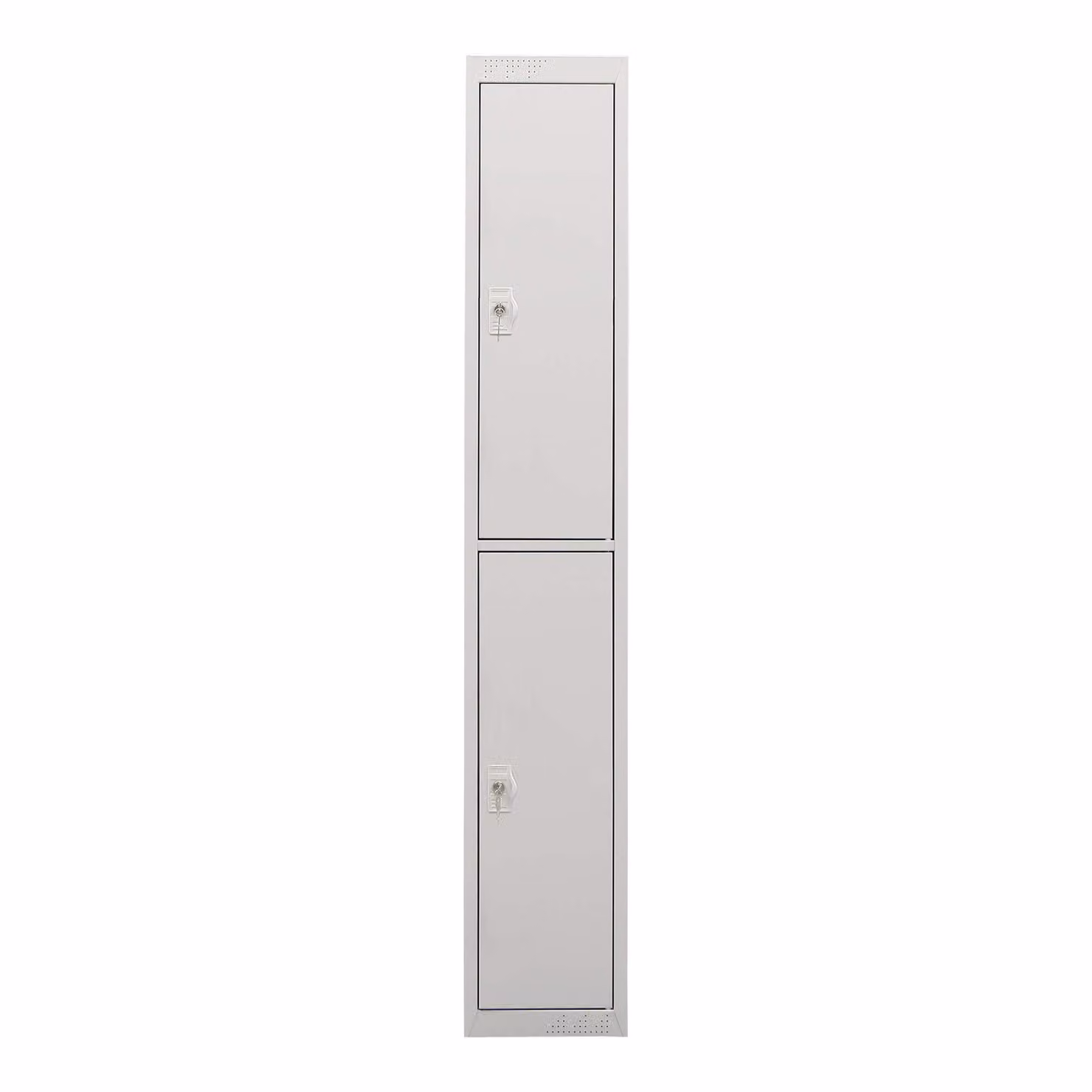 Armadietto guardaroba STIER, 2 scomparti, 1800x300x500 mm, grigio chiaro, espandibile, armadietto con serratura