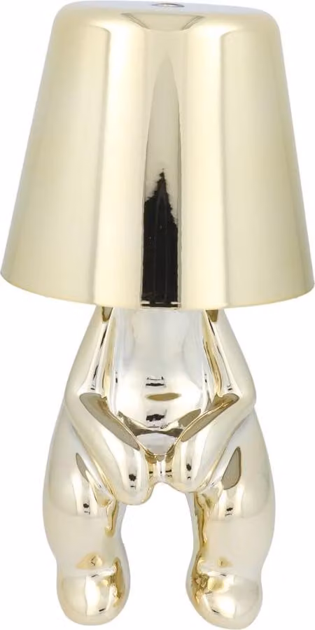 Lampada da tavolo in oro comodino Illuminazione LED uomo seduto 2700-6500 K