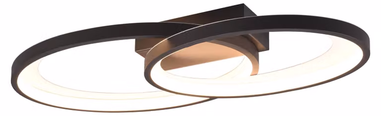 Plafoniera a LED MALAGA nera R64482134