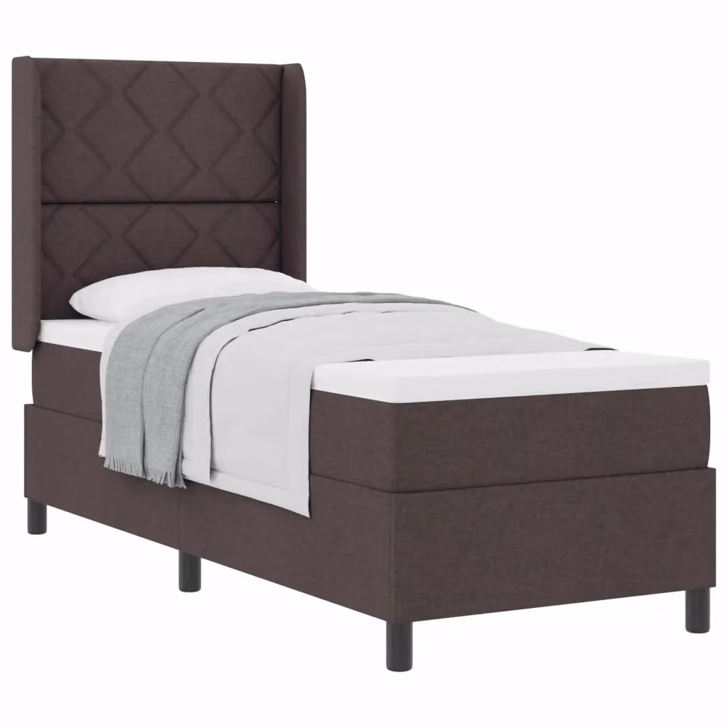 Letto ibrido con materasso e struttura in legno vidaXL, colore marrone, L/P: 190 x 90 cm – 2